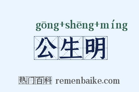 公生明是什么意思的图片